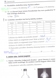 Chemija 9 klasei 1 dalis 10 puslapis nemokami pratybų atsakymai