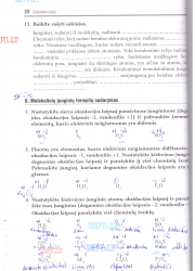 Chemija 9 klasei 1 dalis 28 puslapis nemokami pratybų atsakymai