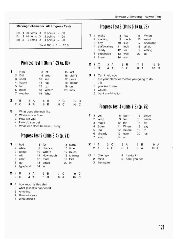 Enterprise grammar 2. Workbook Enterprise 2 Elementary ответы progress Test. Enterprise 2 Workbook ответы progress Test 4. Progress Test 8 Units 1-15 ответы Enterprise 2. Enterprise Elementary 2 Workbook.