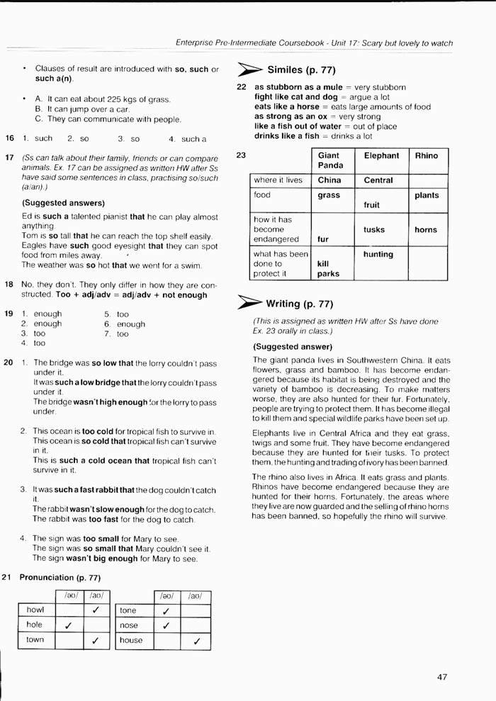 Enterprise 3 (Pre-Intermediate) answers, pratybų atsakymai