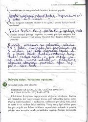 Lietuviu kalba 7 klasei 2 dalis 37 puslapis nemokami pratybų atsakymai
