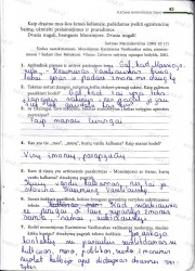 Lietuviu kalba 7 klasei 2 dalis 45 puslapis nemokami pratybų atsakymai