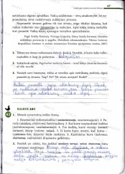 Lietuviu kalba 7 klasei 2 dalis 47 puslapis nemokami pratybų atsakymai