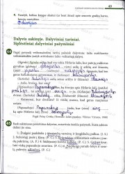 Lietuviu kalba 7 klasei 2 dalis 49 puslapis nemokami pratybų atsakymai