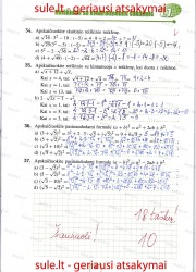 Matematika tau Plius 1 dalis 9 puslapis nemokami pratybų atsakymai