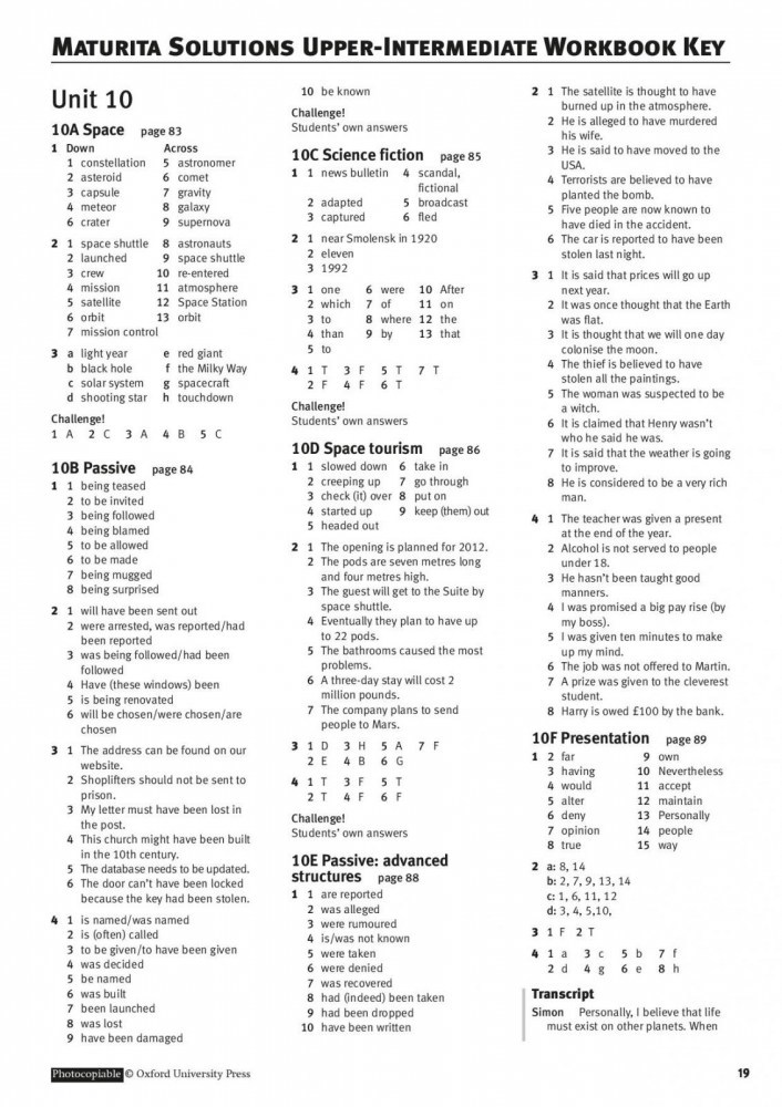 Upper intermediate test